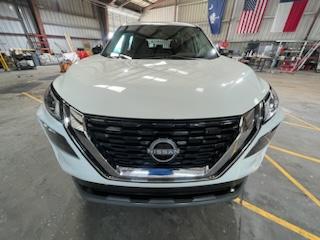 White Nissan Rogue front view after detail
